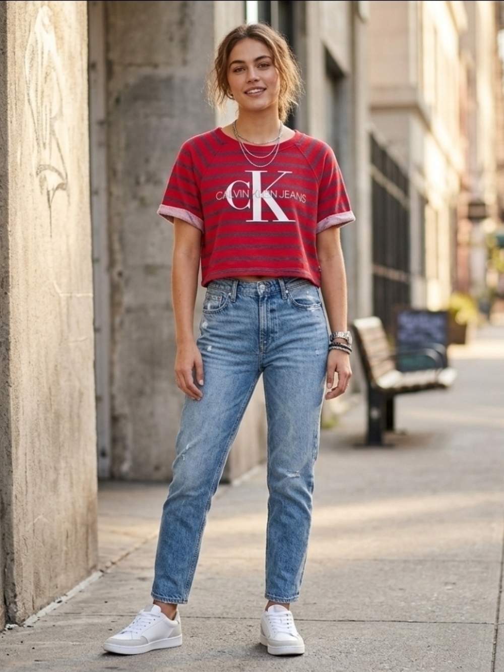 Calvin Klein Cropped Top Size M